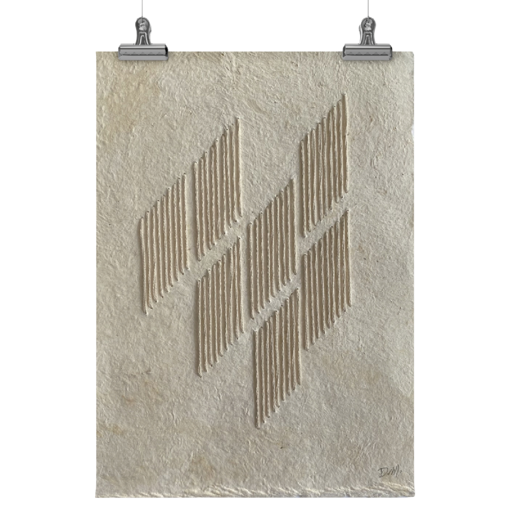 YALUK - CUADRO TEXTIL CON HILO DE ALGODÓN