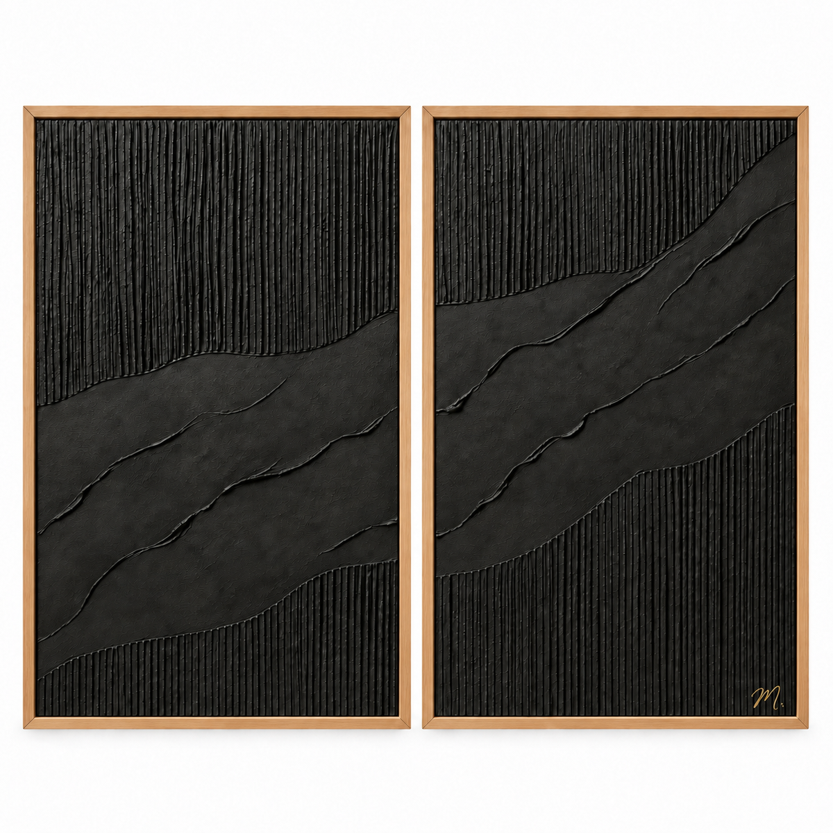 Darkness - cuadro decorativo, marco natural