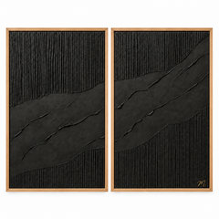 Darkness - cuadro decorativo, marco natural
