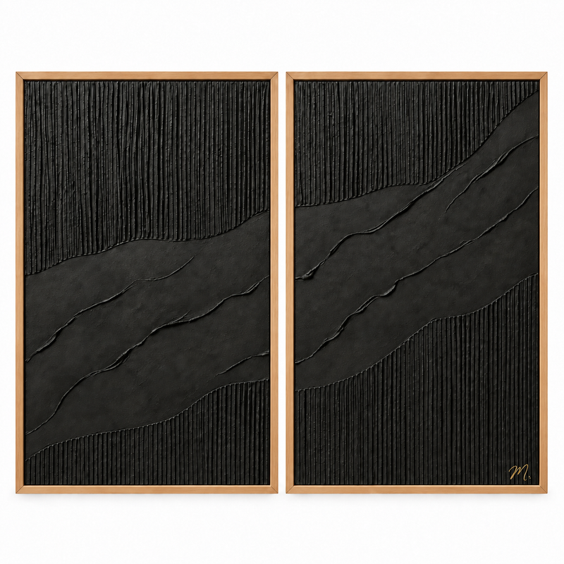 Darkness - cuadro decorativo, marco natural