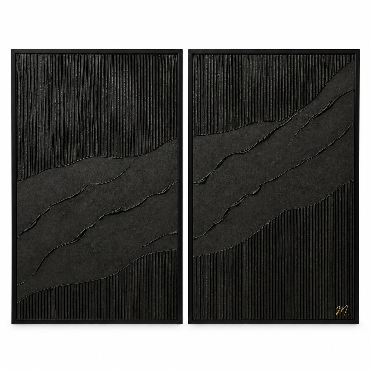 Darkness - cuadro decorativo, marco negro mate