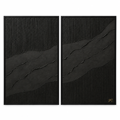 Darkness - cuadro decorativo, marco negro mate