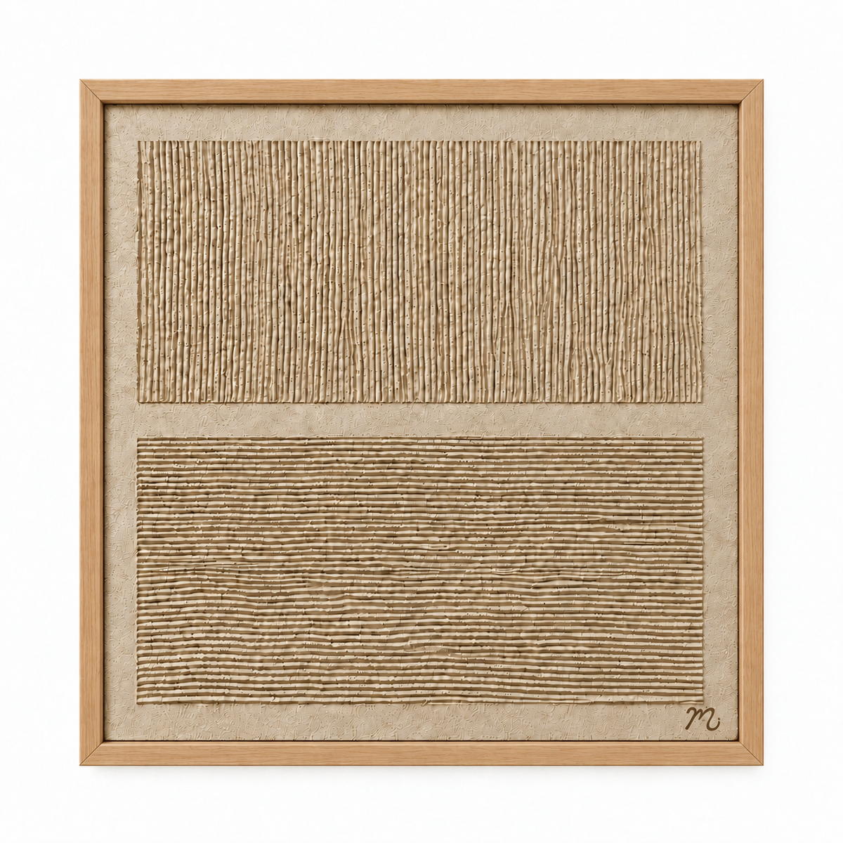 Dualidad - cuadro decorativo, marco natural