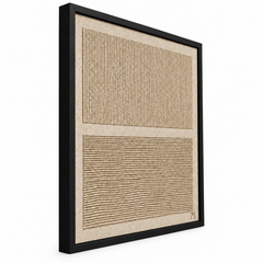 Dualidad - cuadro decorativo, marco negro mate (vista lateral)