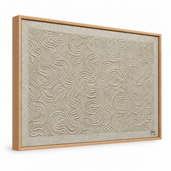 Duna - cuadro decorativo, marco natural (vista lateral)
