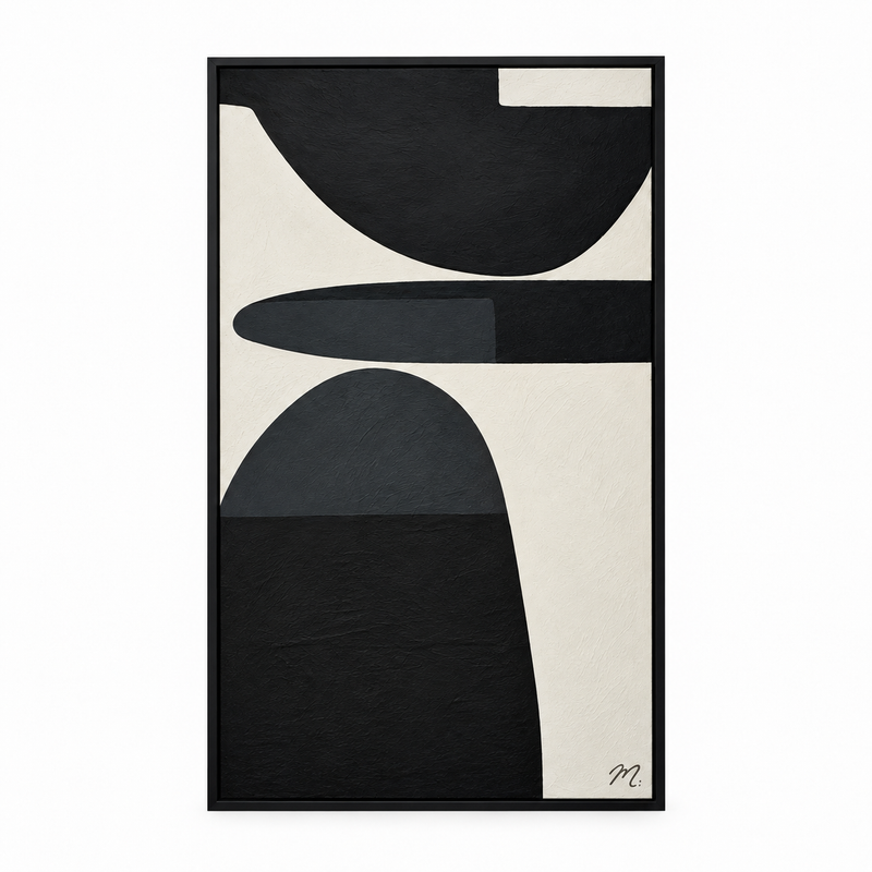 Eclipse - cuadro decorativo, marco negro mate