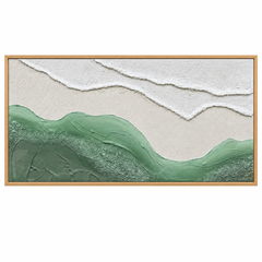 Mar Egeo - cuadro decorativo, marco natural