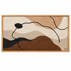 Mocca - cuadro decorativo, marco natural