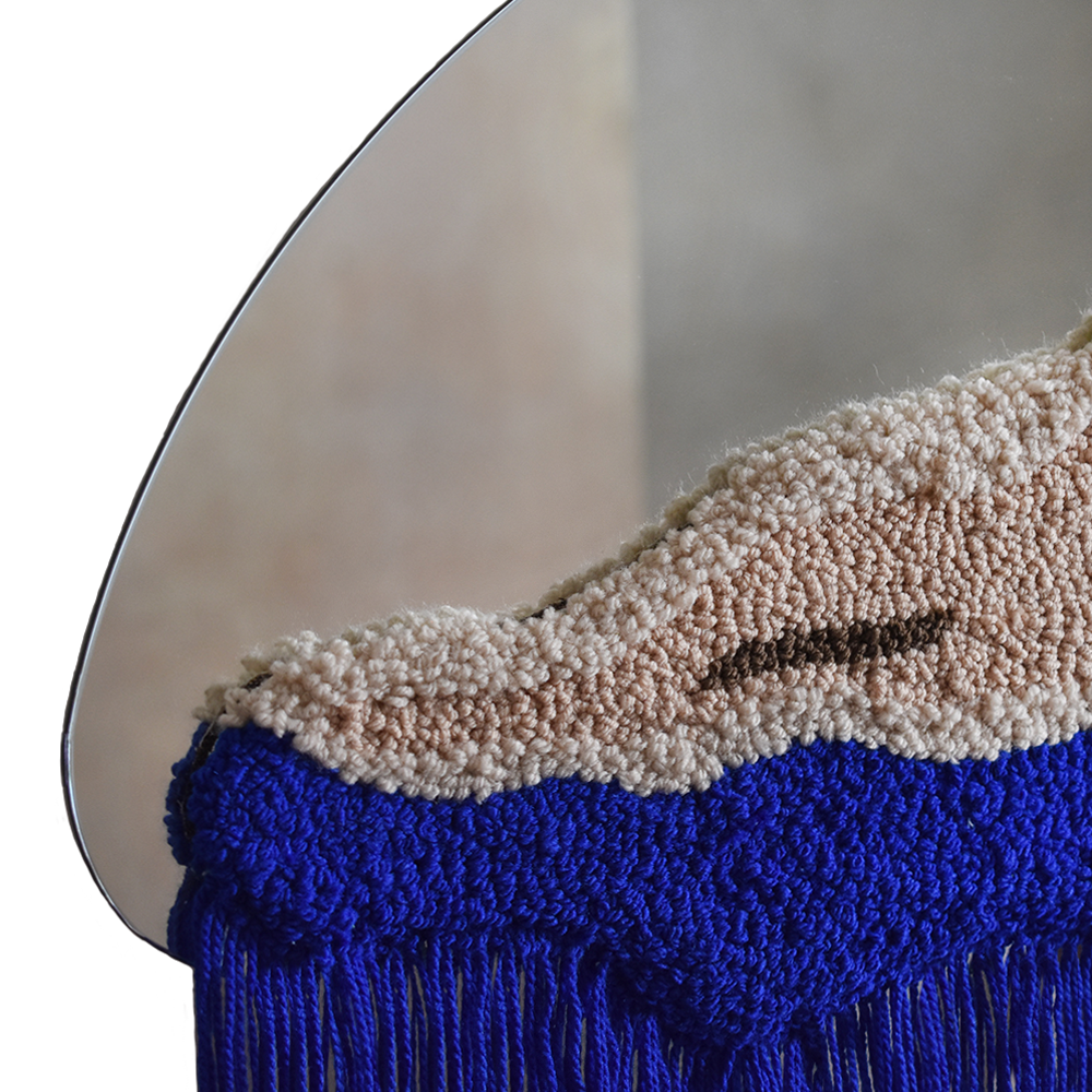 MAHAHUAL - ESPEJO DECORATIVO CON ESTAMBRE