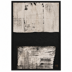 Pasaje - cuadro decorativo, marco negro mate