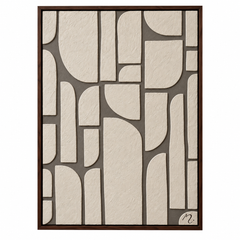 Piezas - cuadro decorativo, marco nogal