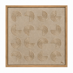 Espiral - cuadro decorativo, marco natural