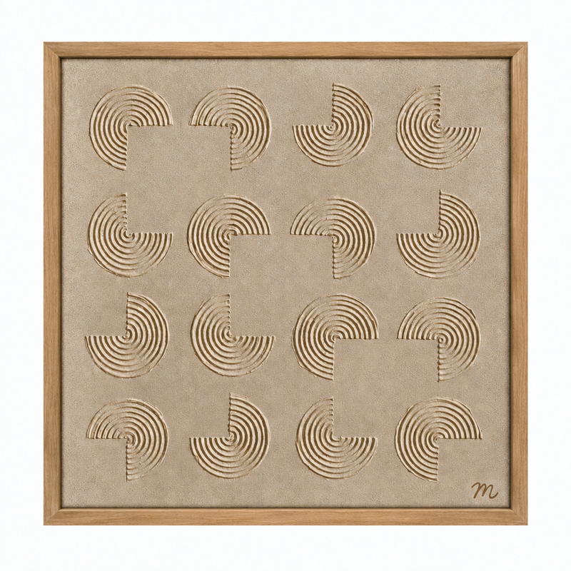 Espiral - cuadro decorativo, marco natural