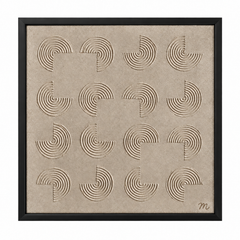 Espiral - cuadro decorativo, marco negro mate
