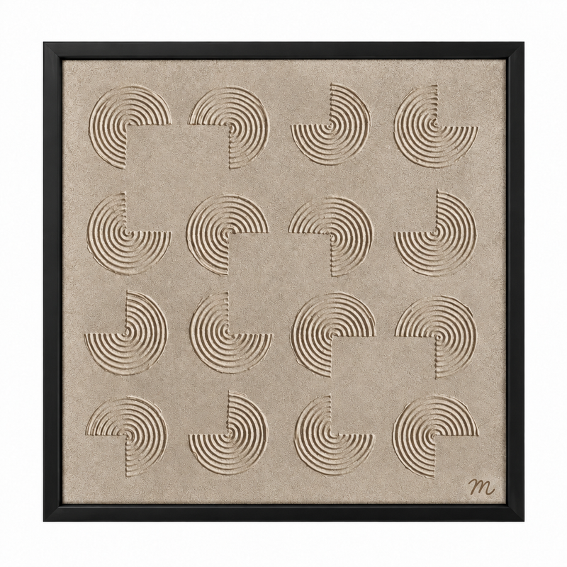 Espiral - cuadro decorativo, marco negro mate