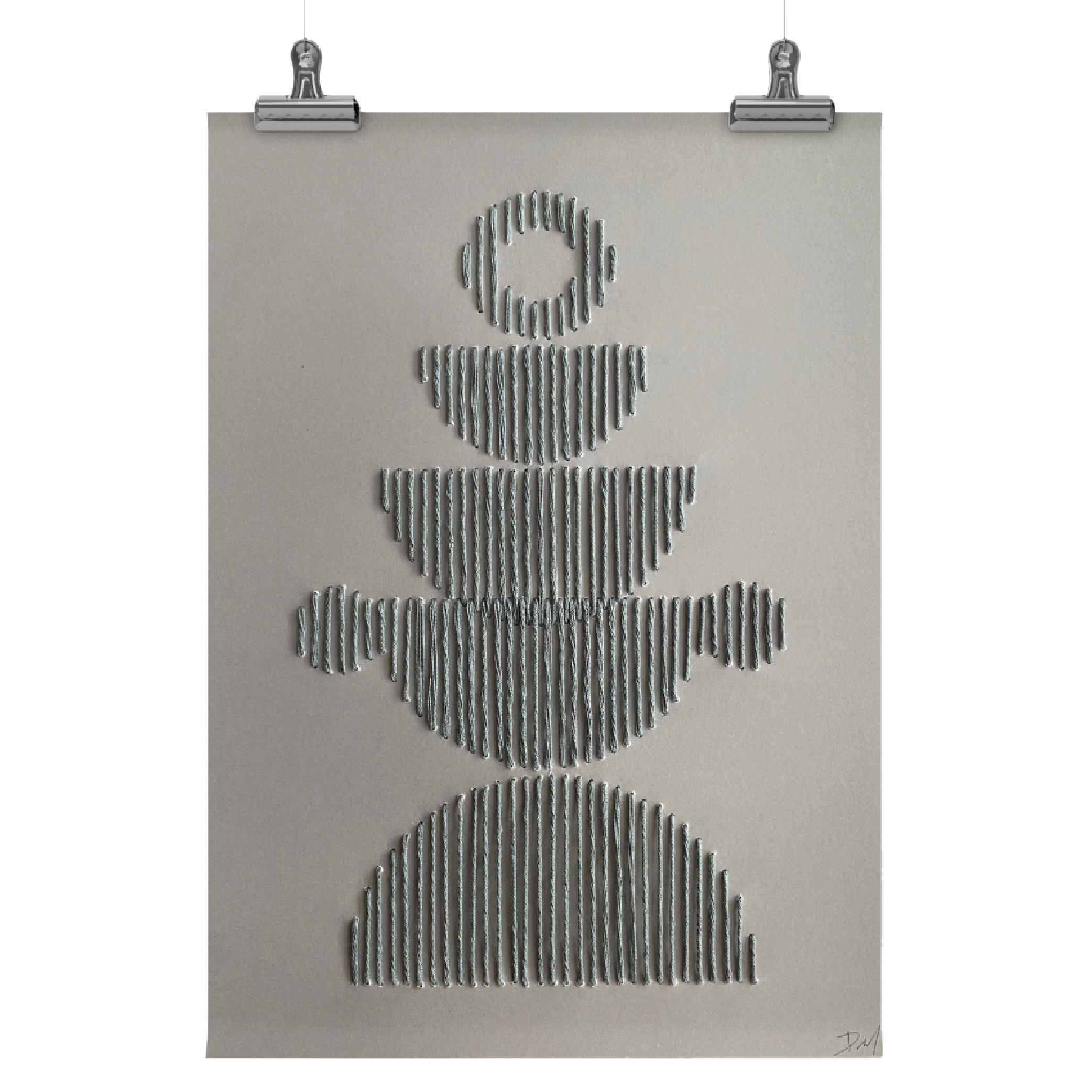 IXTI - CUADRO TEXTIL CON HILO DE ALGODÓN