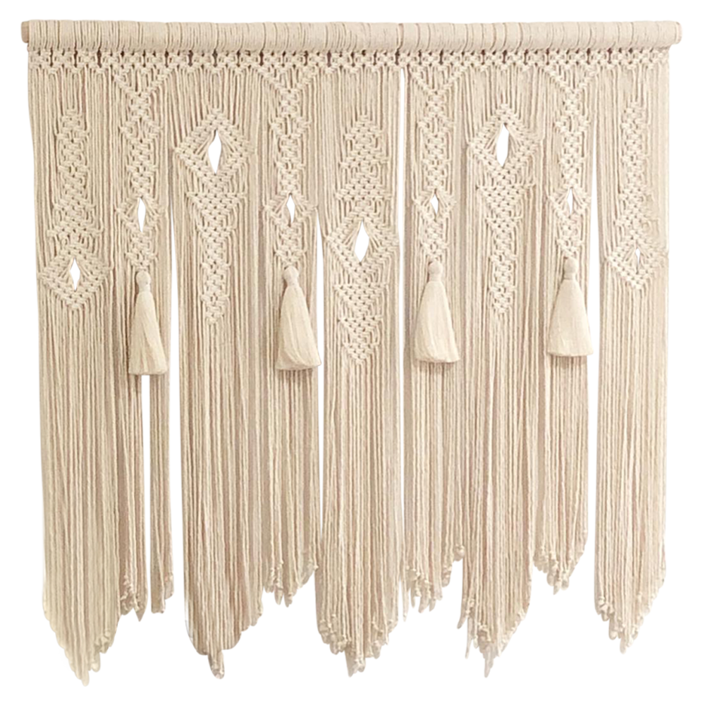 CLAU - TAPIZ DE MACRAMÉ DE ALGODÓN