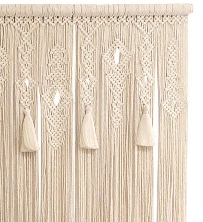 CLAU - TAPIZ DE MACRAMÉ DE ALGODÓN